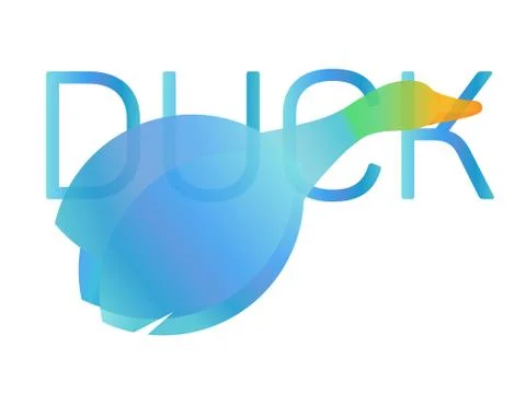 Duck and rosebud. イラスト素材