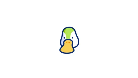 Duck Animated Icon Stock Footage 320342023