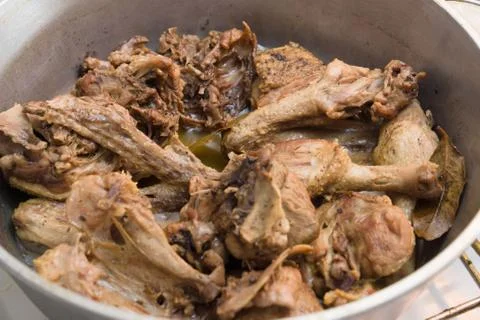 Duck in a brazier Stock Photos