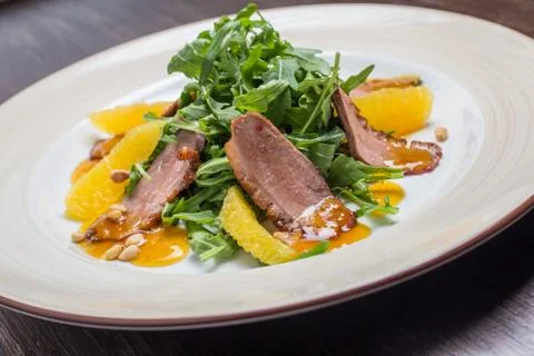 Duck Breast with Orange Stock Photos