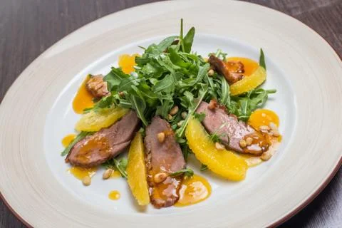 Duck Breast with Orange Stock Photos