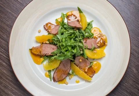 Duck Breast with Orange Stock Photos