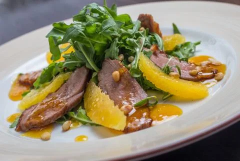Duck Breast with Orange Stock Photos