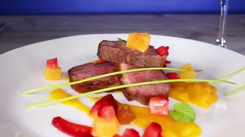 Duck Breast Texture Closeup Video Seamless Looping Stock Footage 140135108