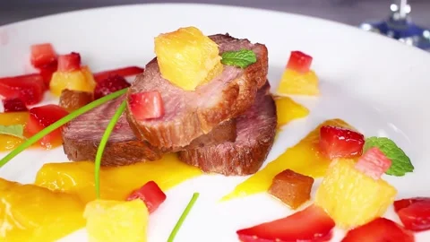 Duck Breast Texture Closeup Video Seamless Looping Stock Footage 140135207
