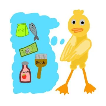 Duck buyer Stock Illustration