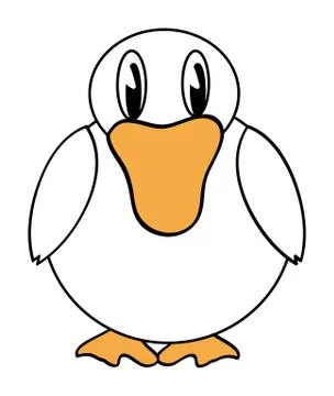 Duck cartoon Stock Illustration