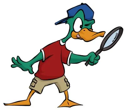 Duck detective Stock Illustration