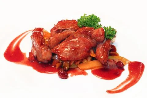 Duck Dish Foto stock
