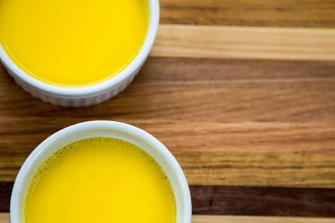 Duck egg custard Fotos de archivo