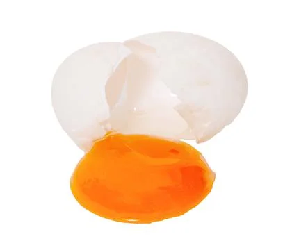 Duck egg isolated on white background Stock Photos