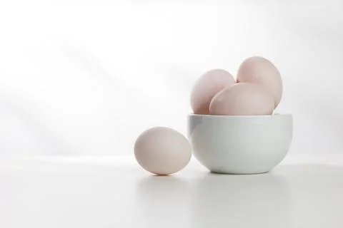 The duck eggs Stock Photos