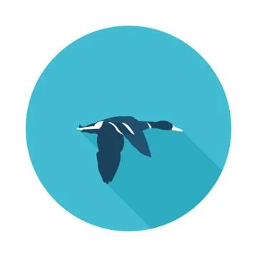 Duck flat icon Stock Illustration