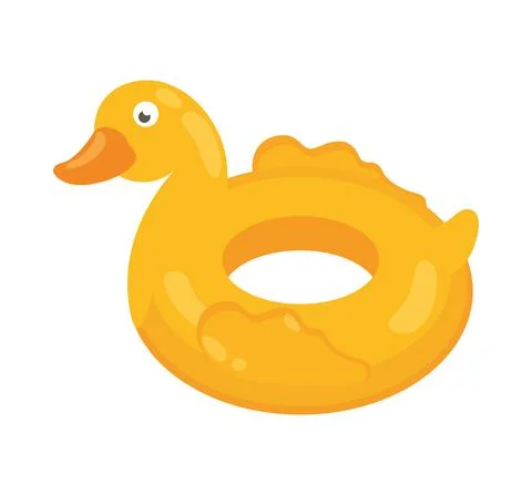 Duck float inflatable Stock Illustration