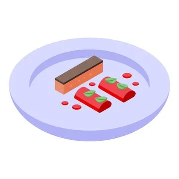 Duck food icon isometric vector. Goose cuisine Illustrazione stock