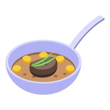 Duck food icon isometric vector. Goose cuisine Illustrazione stock