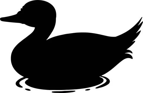 Duck icon isolated on white background Stock Illustration
