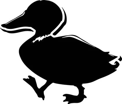 Duck icon isolated on white background Stock Illustration