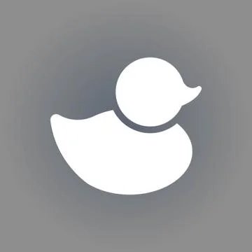 Duck icon stock vector illustration flat design Stock Illustration
