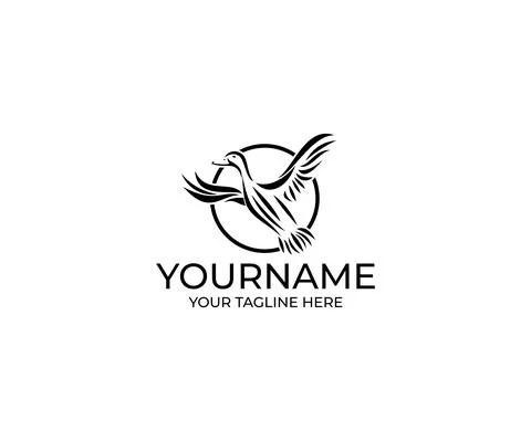 Duck Logo Design Stock Illustration