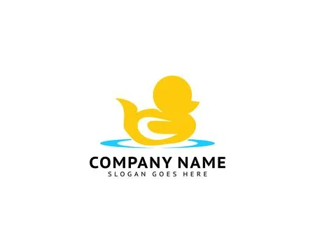 Duck Logo Design Vector Template Stock Illustration
