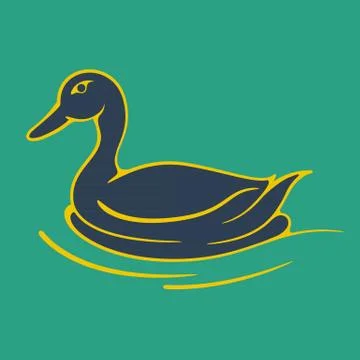 Duck logo Stock Illustration