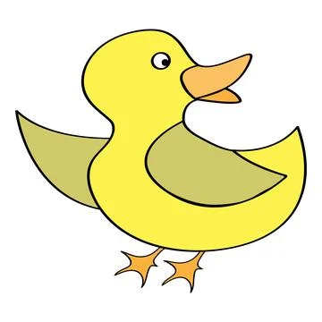Duck logo vector design Illustrazione stock