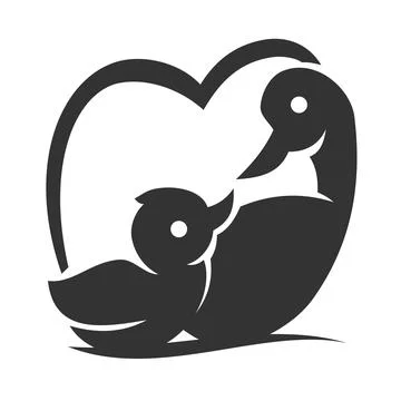 Duck logo vector illustration design template Icon Brand Identity Stock-Illustration
