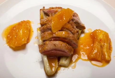 Duck a l'orange Stock Photos