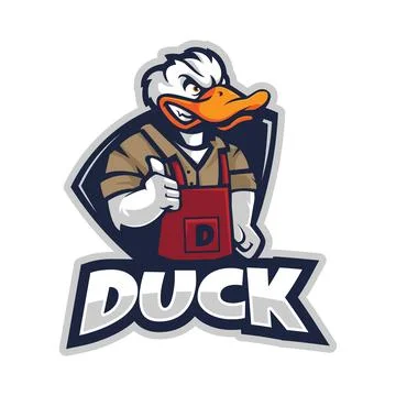 Duck mascot Stock Illustration