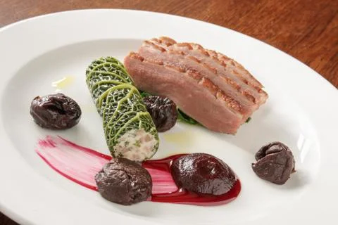 Duck meal Stock Photos
