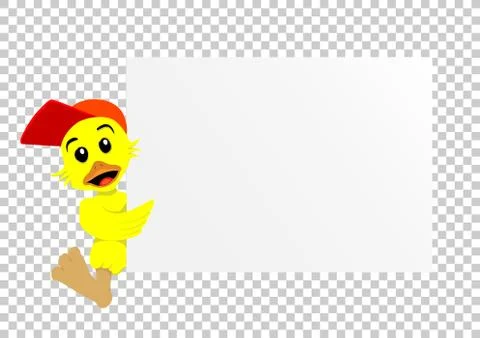 Duck paper transparent Stock Illustration