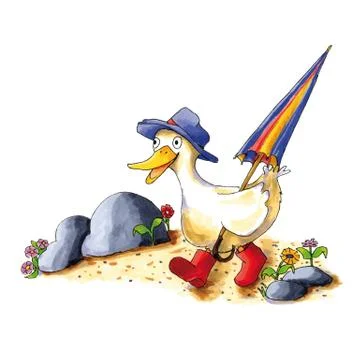 Duck path Stock Illustration