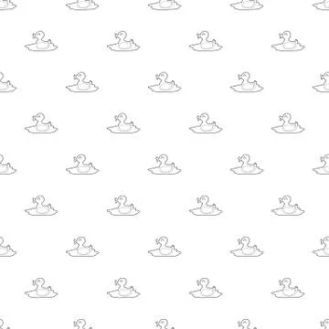 Duck pattern vector seamless 스톡 일러스트