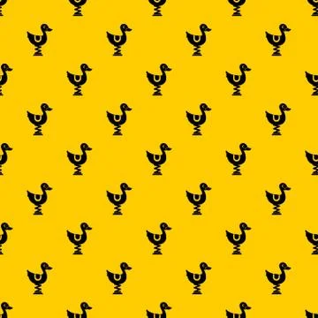 Duck ride in playground pattern vector Stock Illustration
