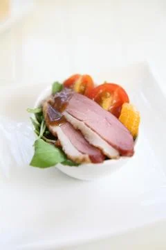 Duck salad Stock Photos