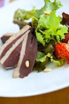 Duck salad Stock Photos