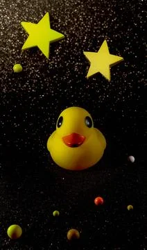 Duck in Space Stock Photos