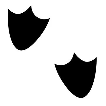 Duck track Illustrazione stock