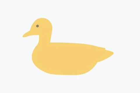 Duck Vector Art illustration Stock Illustration