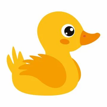 Duck vector art illustration Stock Illustration