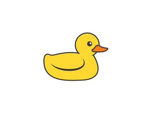 Duck  vector icon illustration design Stock Illustration