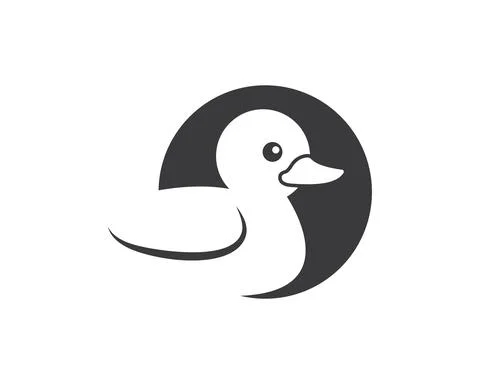 Duck  vector icon illustration design Stock Illustration