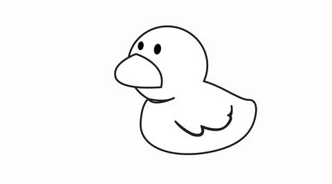 Duck Vector Illustration. Stock Illustration