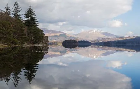 Ducks on Derwent Water Stock Photos