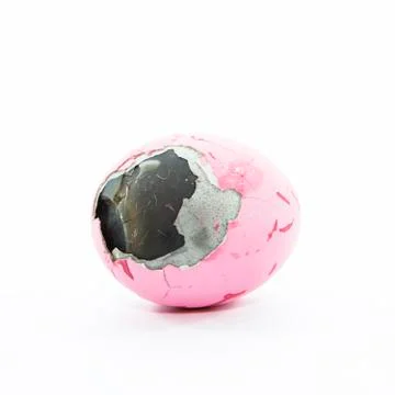Duck's egg preserved skin  layer Stock Photos