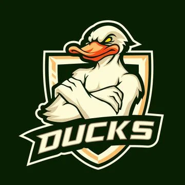 Ducks illustration design vector for gaming logos Stock Illustration