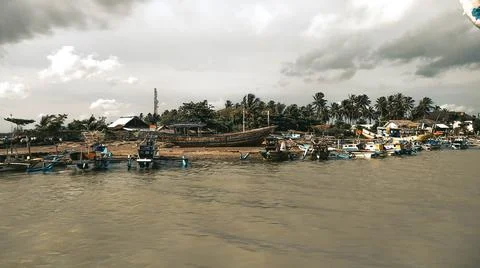 Ducks on the river Stock Photos