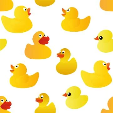 Ducks seamless pattern Stock Illustration