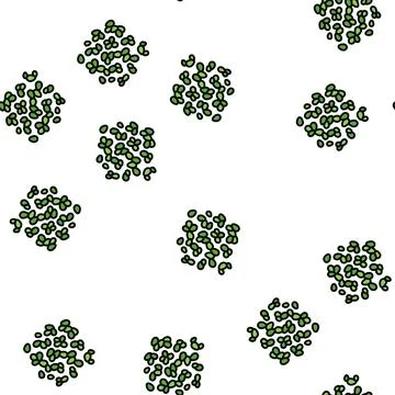 Duckweed seaweed vector seamless pattern 스톡 일러스트